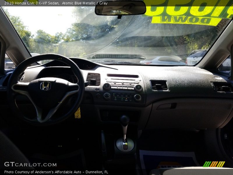 Atomic Blue Metallic / Gray 2010 Honda Civic DX-VP Sedan