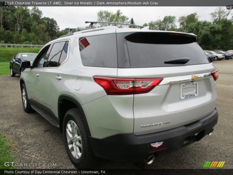 Silver Ice Metallic / Dark Atmosphere/Medium Ash Gray 2018 Chevrolet Traverse LT AWD