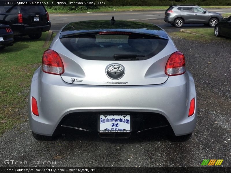 Ironman Silver / Black 2017 Hyundai Veloster Value Edition