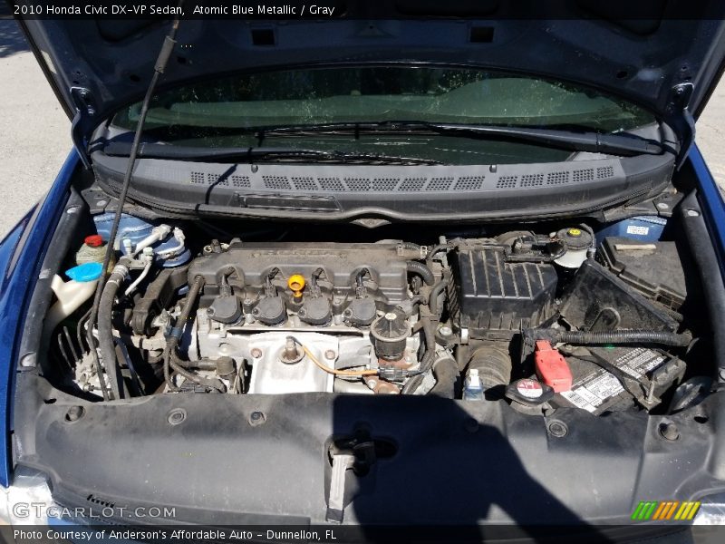Atomic Blue Metallic / Gray 2010 Honda Civic DX-VP Sedan