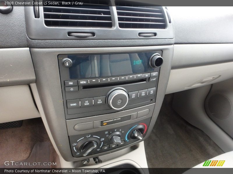 Black / Gray 2008 Chevrolet Cobalt LS Sedan