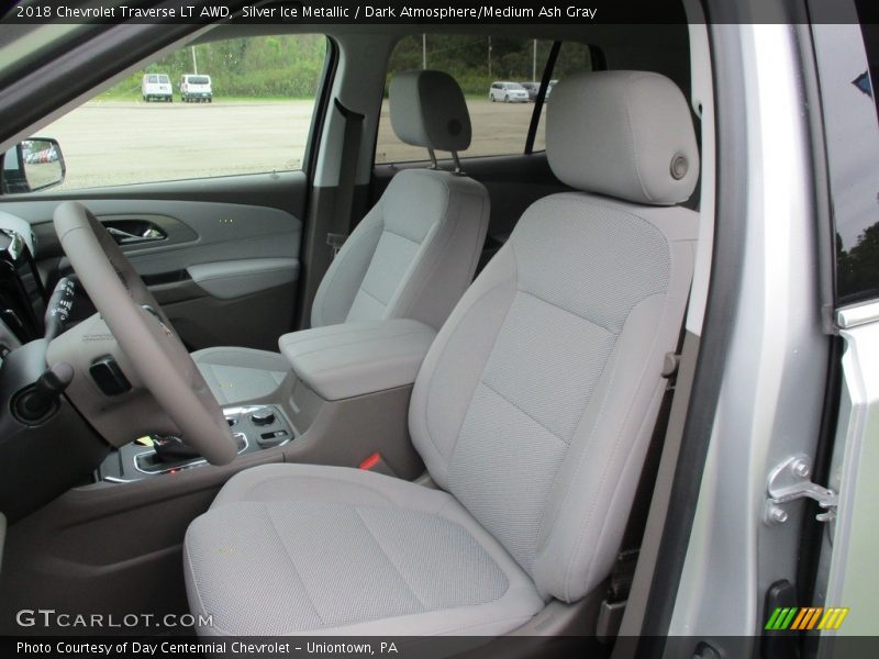 Silver Ice Metallic / Dark Atmosphere/Medium Ash Gray 2018 Chevrolet Traverse LT AWD