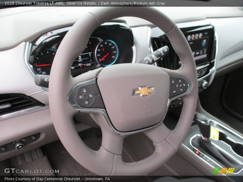 Silver Ice Metallic / Dark Atmosphere/Medium Ash Gray 2018 Chevrolet Traverse LT AWD