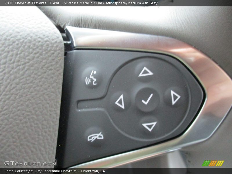 Silver Ice Metallic / Dark Atmosphere/Medium Ash Gray 2018 Chevrolet Traverse LT AWD