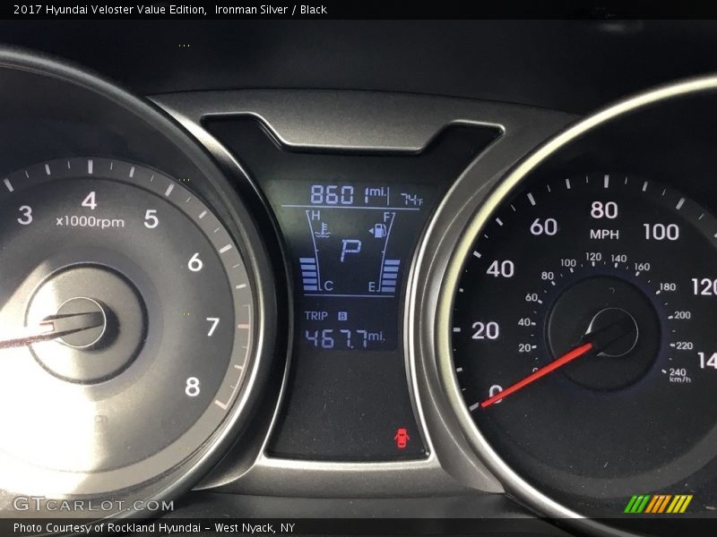 Ironman Silver / Black 2017 Hyundai Veloster Value Edition