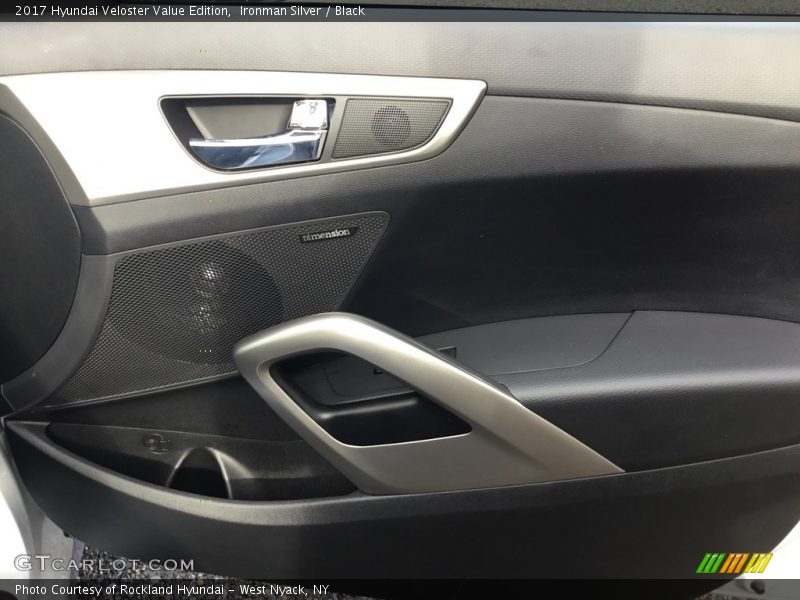 Ironman Silver / Black 2017 Hyundai Veloster Value Edition