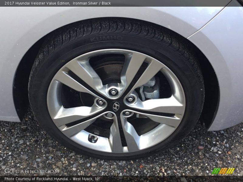 Ironman Silver / Black 2017 Hyundai Veloster Value Edition