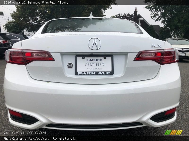 Bellanova White Pearl / Ebony 2016 Acura ILX