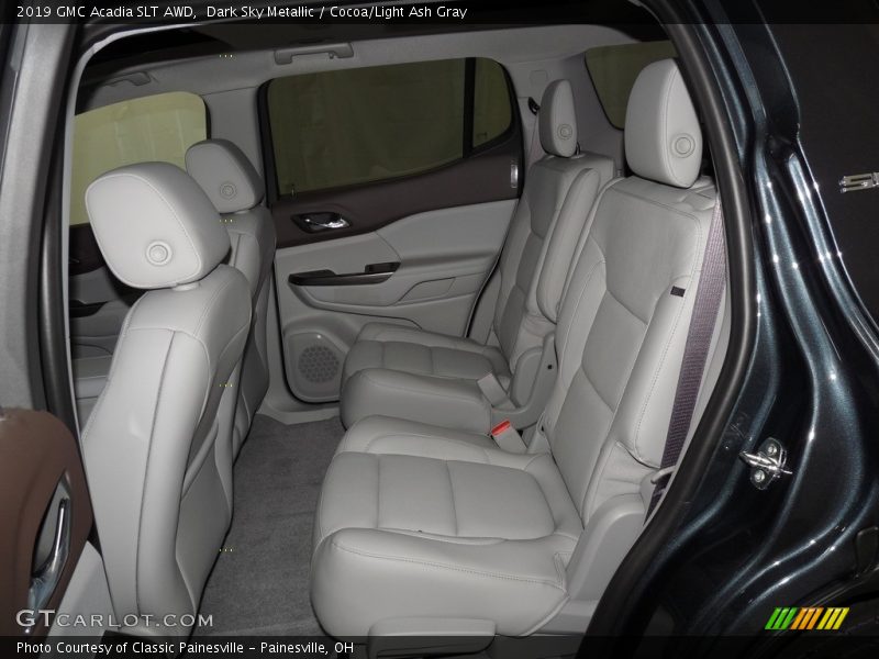 Dark Sky Metallic / Cocoa/Light Ash Gray 2019 GMC Acadia SLT AWD