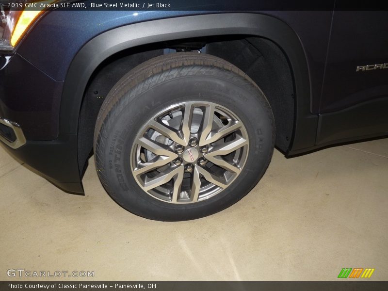 Blue Steel Metallic / Jet Black 2019 GMC Acadia SLE AWD