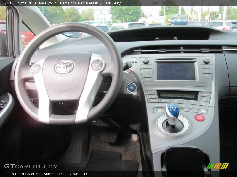 Barcelona Red Metallic / Dark Gray 2013 Toyota Prius Five Hybrid