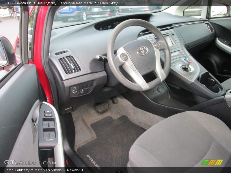 Barcelona Red Metallic / Dark Gray 2013 Toyota Prius Five Hybrid