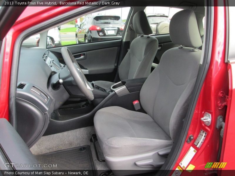 Barcelona Red Metallic / Dark Gray 2013 Toyota Prius Five Hybrid