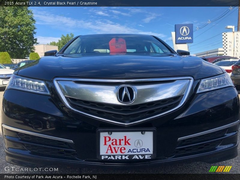 Crystal Black Pearl / Graystone 2015 Acura TLX 2.4