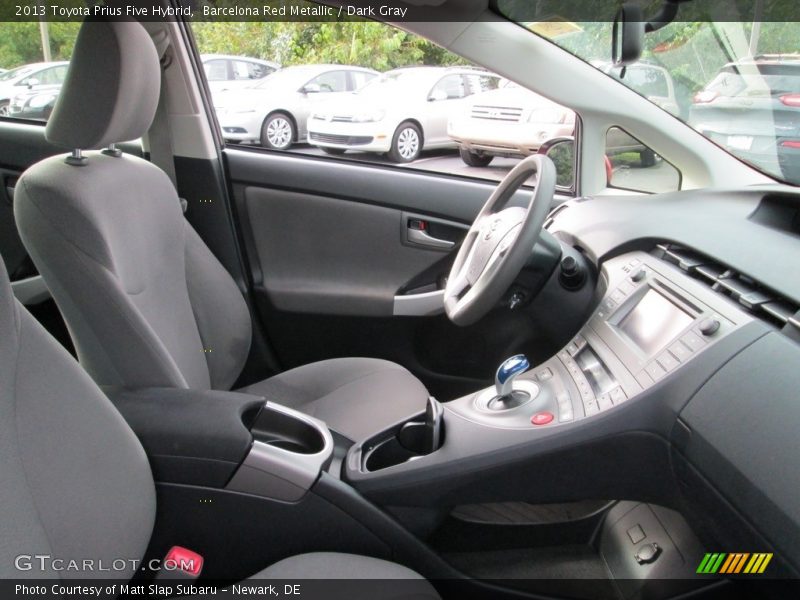Barcelona Red Metallic / Dark Gray 2013 Toyota Prius Five Hybrid