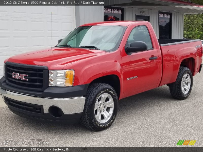 Fire Red / Dark Titanium 2012 GMC Sierra 1500 Regular Cab 4x4