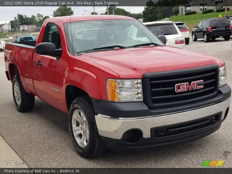 Fire Red / Dark Titanium 2012 GMC Sierra 1500 Regular Cab 4x4