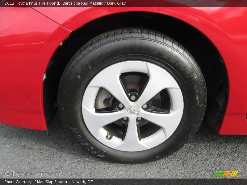 Barcelona Red Metallic / Dark Gray 2013 Toyota Prius Five Hybrid
