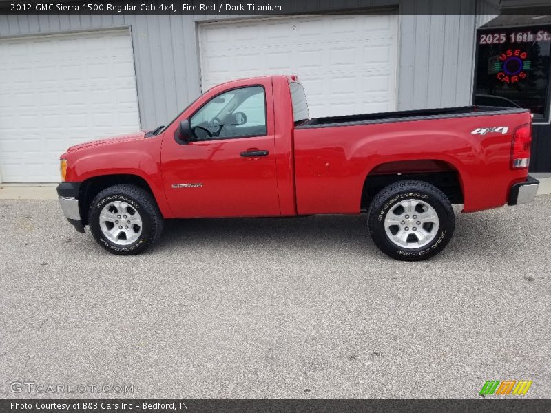 Fire Red / Dark Titanium 2012 GMC Sierra 1500 Regular Cab 4x4