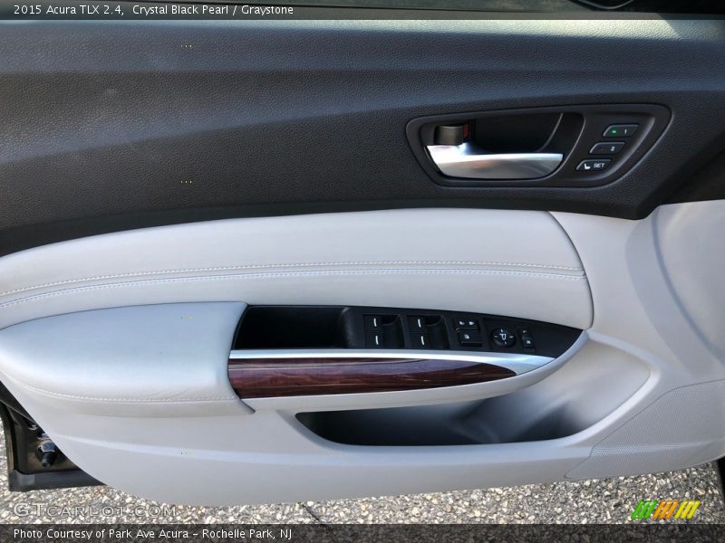Crystal Black Pearl / Graystone 2015 Acura TLX 2.4