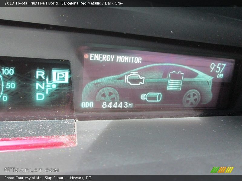 Barcelona Red Metallic / Dark Gray 2013 Toyota Prius Five Hybrid