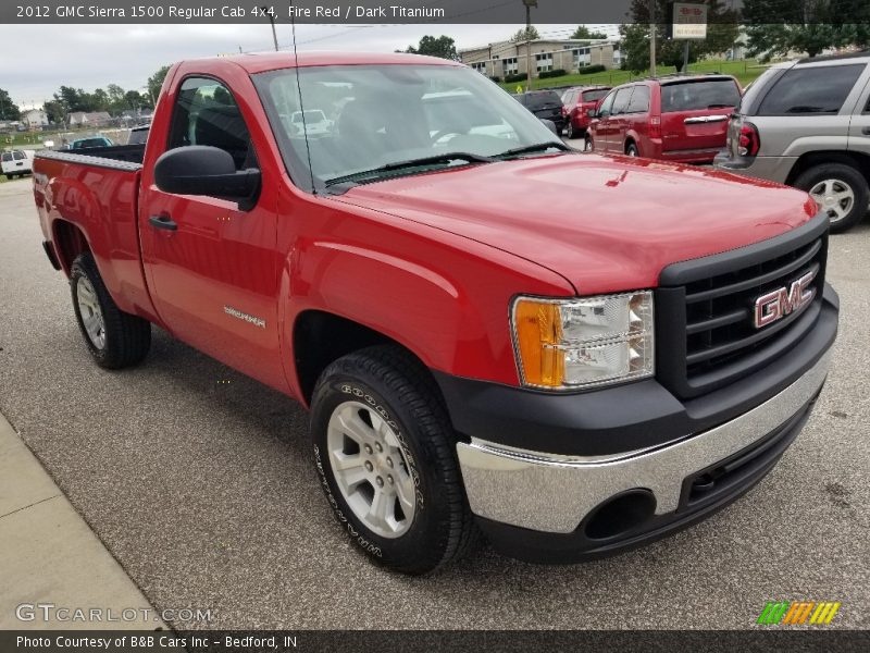 Fire Red / Dark Titanium 2012 GMC Sierra 1500 Regular Cab 4x4