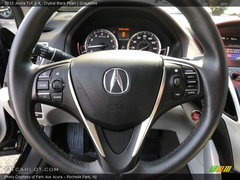 Crystal Black Pearl / Graystone 2015 Acura TLX 2.4