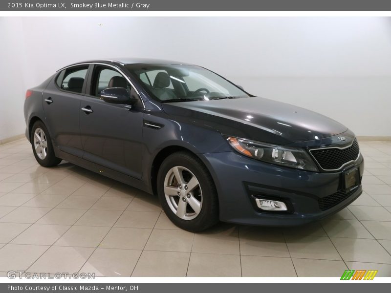 Smokey Blue Metallic / Gray 2015 Kia Optima LX