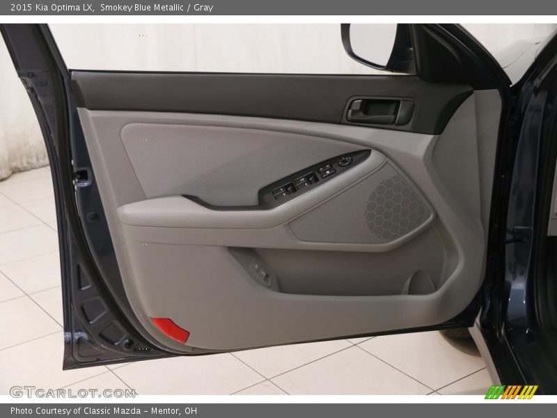 Smokey Blue Metallic / Gray 2015 Kia Optima LX