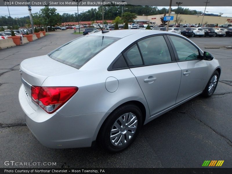 Silver Ice Metallic / Jet Black/Medium Titanium 2014 Chevrolet Cruze LS