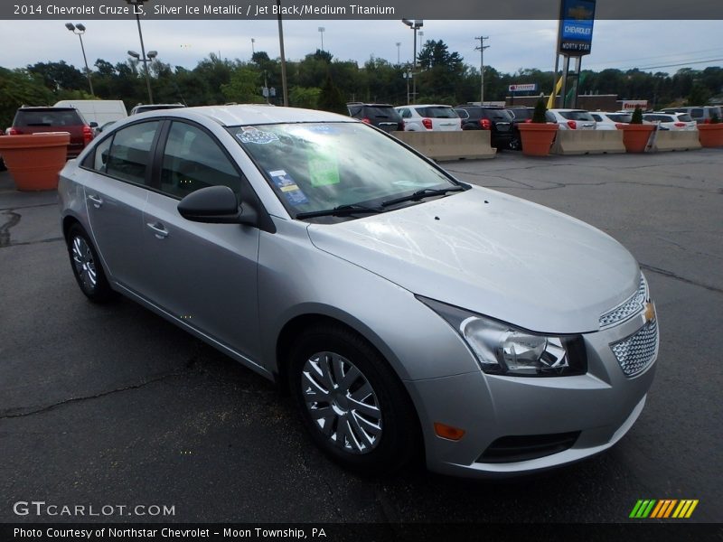 Silver Ice Metallic / Jet Black/Medium Titanium 2014 Chevrolet Cruze LS