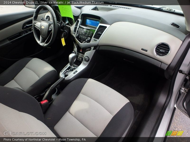 Silver Ice Metallic / Jet Black/Medium Titanium 2014 Chevrolet Cruze LS