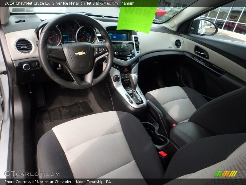 Silver Ice Metallic / Jet Black/Medium Titanium 2014 Chevrolet Cruze LS