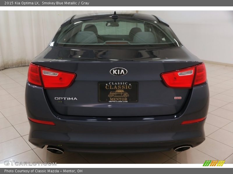 Smokey Blue Metallic / Gray 2015 Kia Optima LX