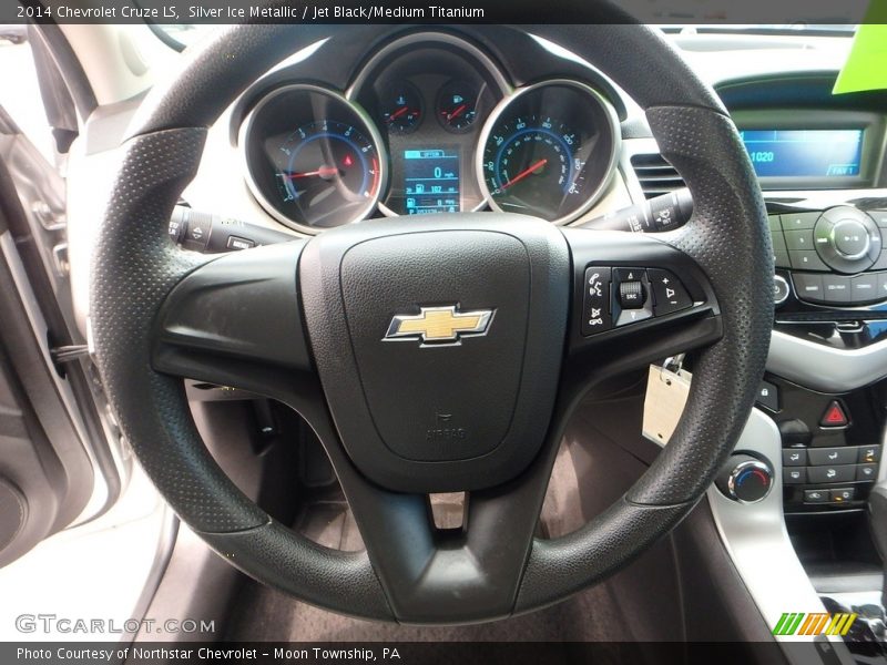 Silver Ice Metallic / Jet Black/Medium Titanium 2014 Chevrolet Cruze LS