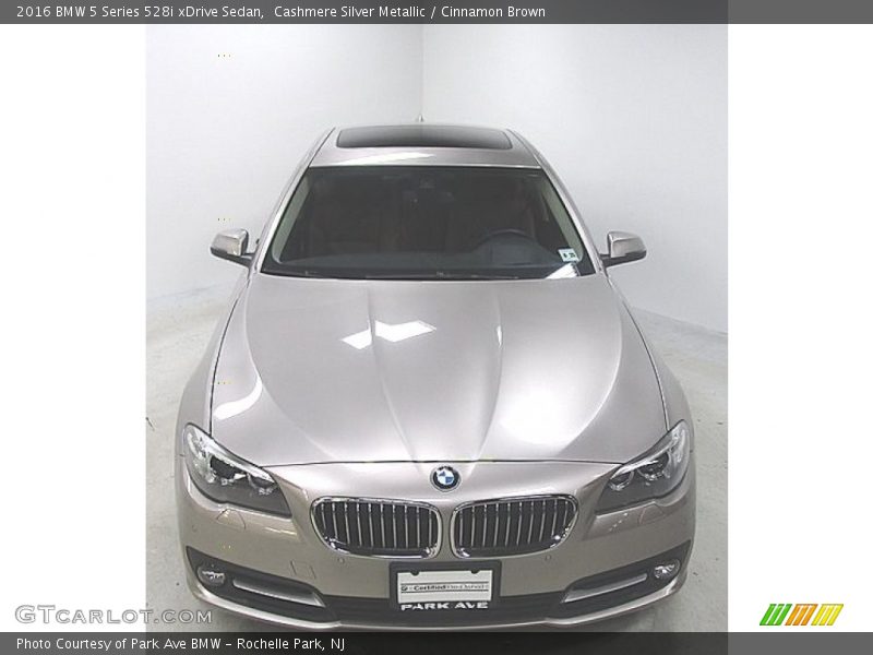 Cashmere Silver Metallic / Cinnamon Brown 2016 BMW 5 Series 528i xDrive Sedan