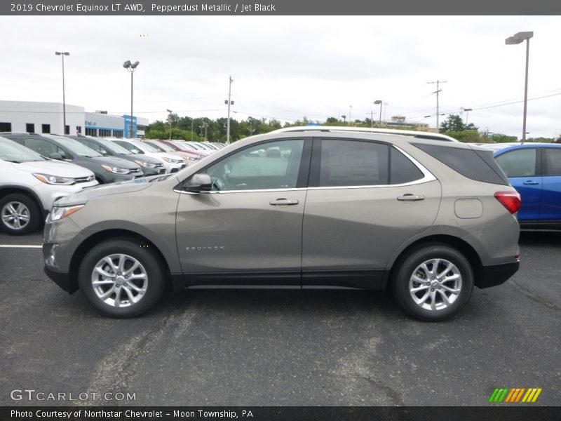 Pepperdust Metallic / Jet Black 2019 Chevrolet Equinox LT AWD