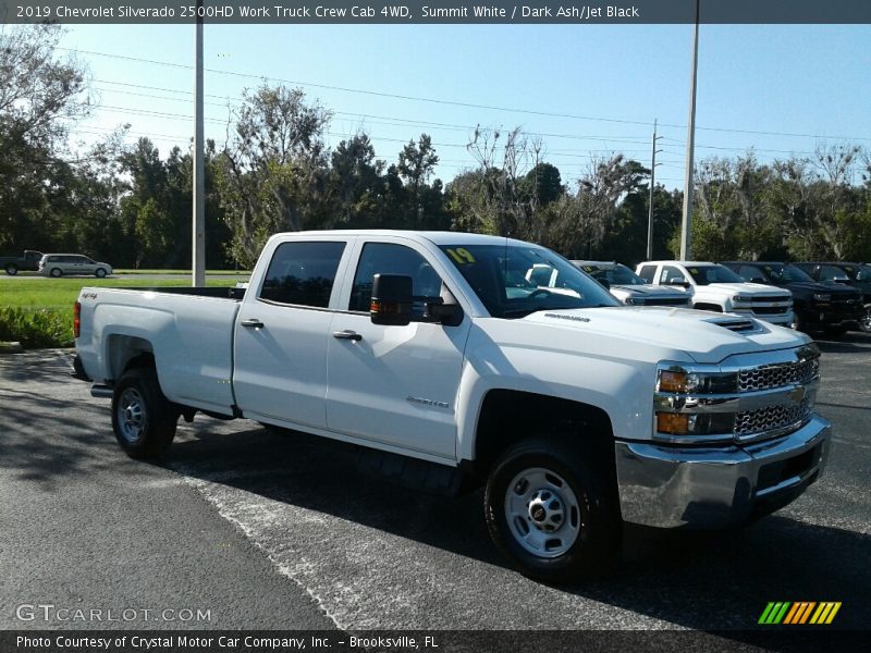 Summit White / Dark Ash/Jet Black 2019 Chevrolet Silverado 2500HD Work Truck Crew Cab 4WD