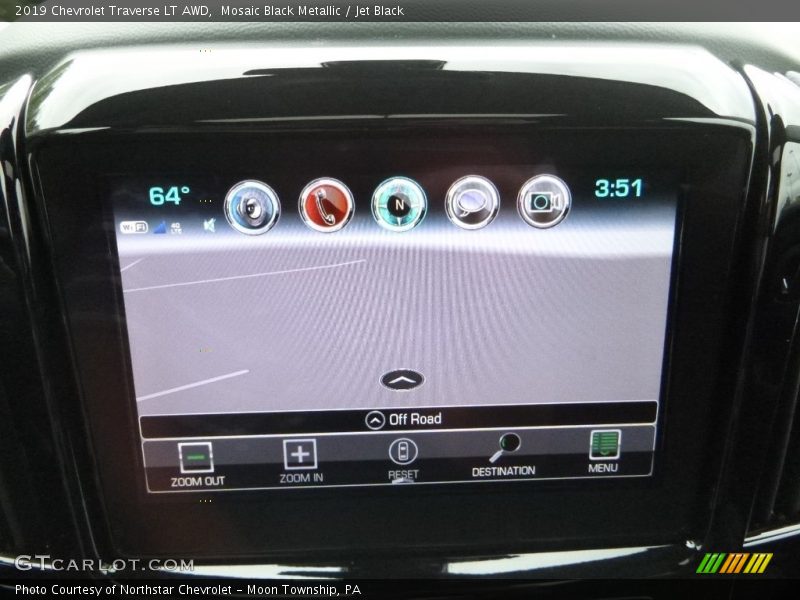 Mosaic Black Metallic / Jet Black 2019 Chevrolet Traverse LT AWD