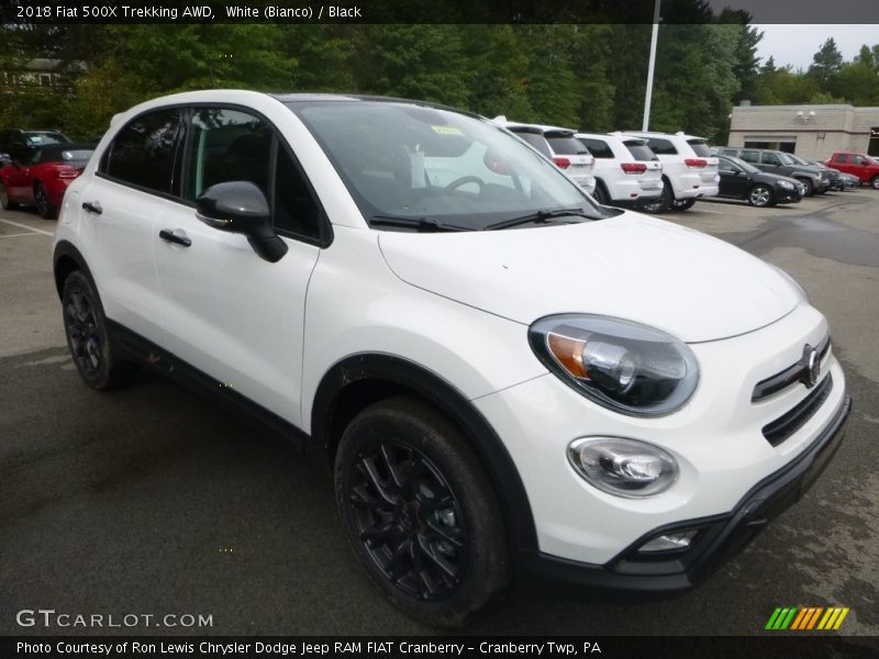 White (Bianco) / Black 2018 Fiat 500X Trekking AWD