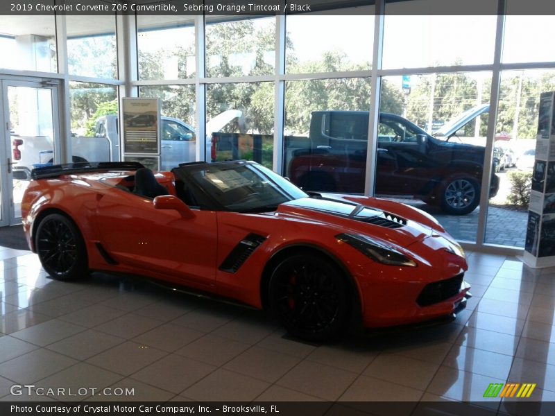 Sebring Orange Tintcoat / Black 2019 Chevrolet Corvette Z06 Convertible
