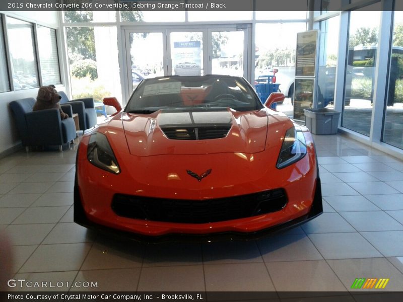 Sebring Orange Tintcoat / Black 2019 Chevrolet Corvette Z06 Convertible