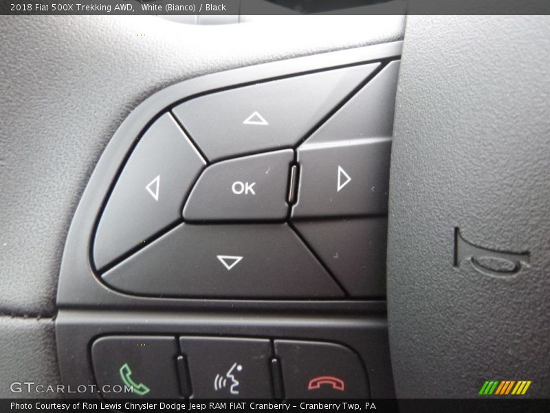 White (Bianco) / Black 2018 Fiat 500X Trekking AWD