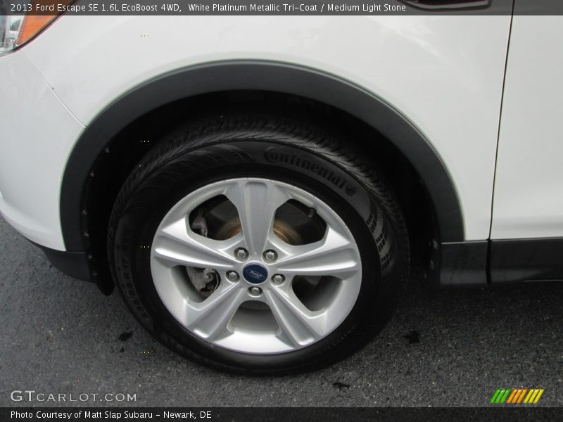 White Platinum Metallic Tri-Coat / Medium Light Stone 2013 Ford Escape SE 1.6L EcoBoost 4WD