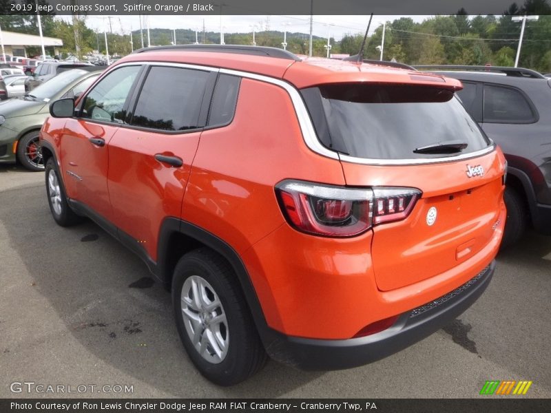 Spitfire Orange / Black 2019 Jeep Compass Sport