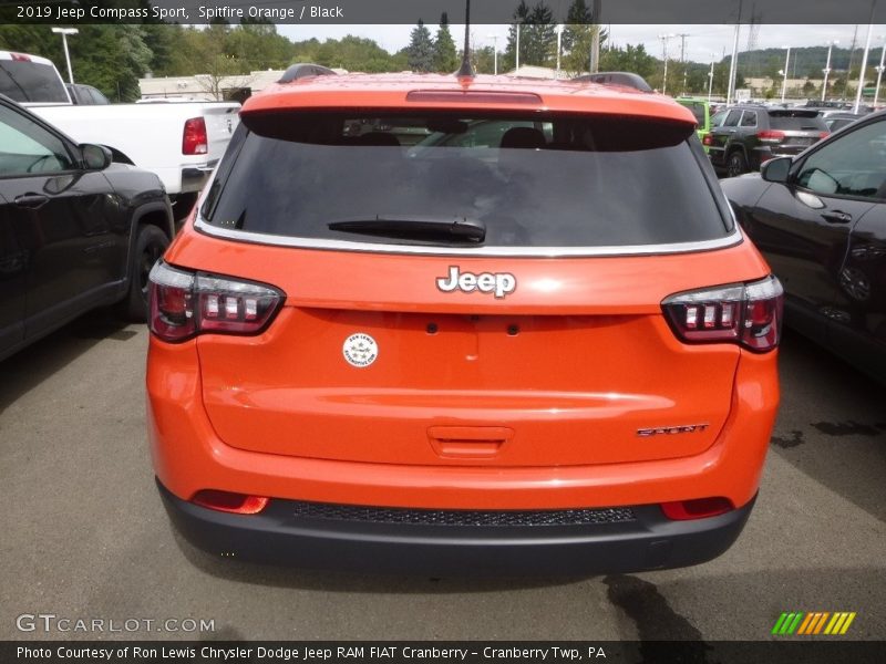 Spitfire Orange / Black 2019 Jeep Compass Sport