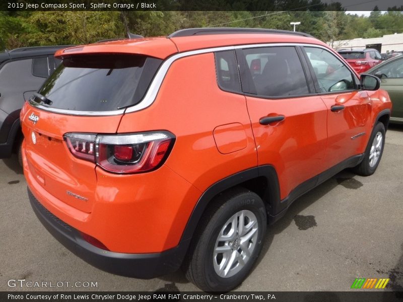 Spitfire Orange / Black 2019 Jeep Compass Sport