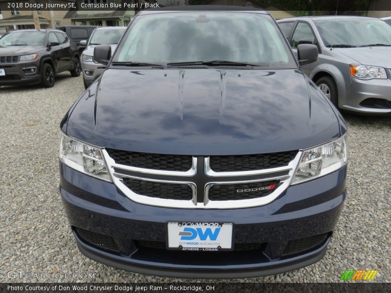 Contusion Blue Pearl / Black 2018 Dodge Journey SE