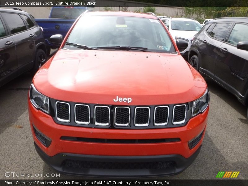 Spitfire Orange / Black 2019 Jeep Compass Sport