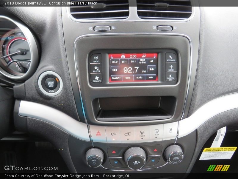 Contusion Blue Pearl / Black 2018 Dodge Journey SE